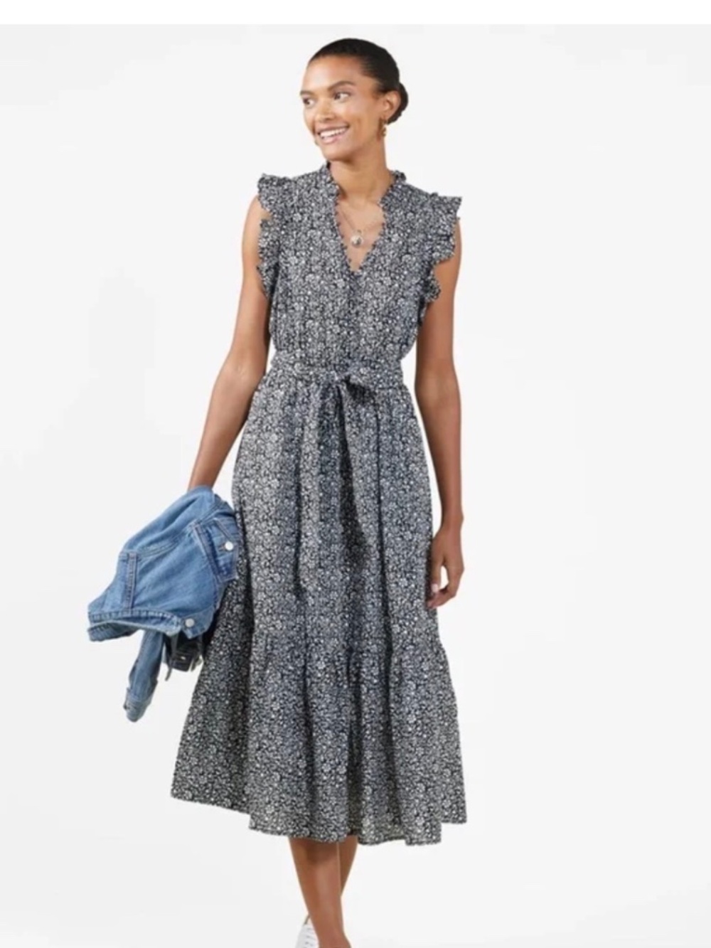Outerknown Black Canyon Dress, size small